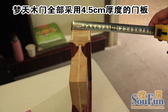 测评：梦天木门M51-4Z-P系列 樱桃色拼花贴皮艺术