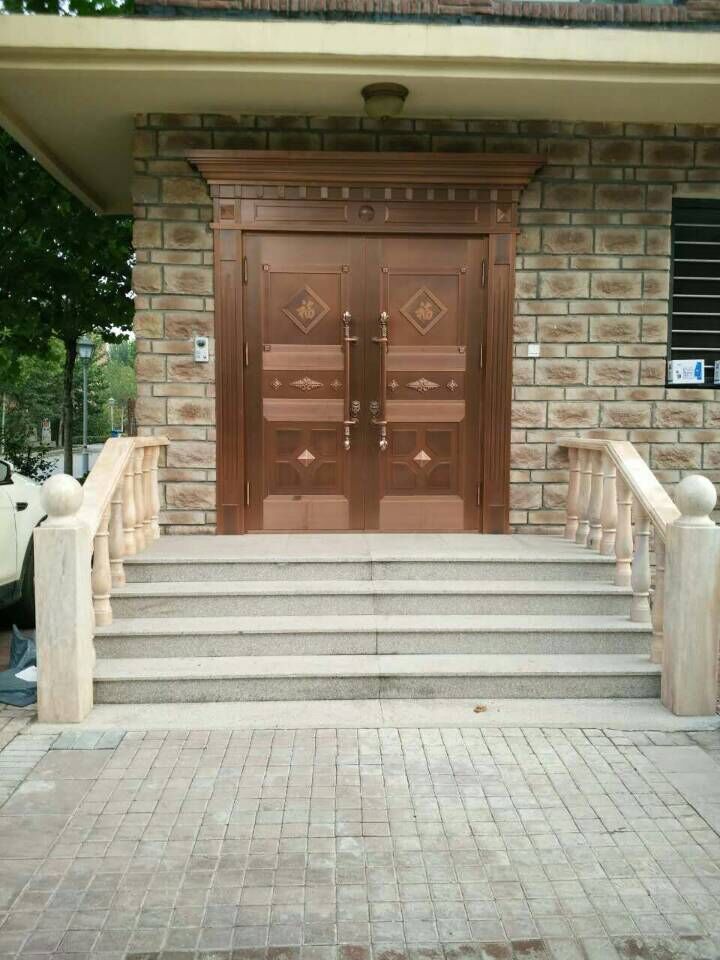 门业图片-防盗门天津龙鑫达定做安装精美铜门型号款式齐全图片