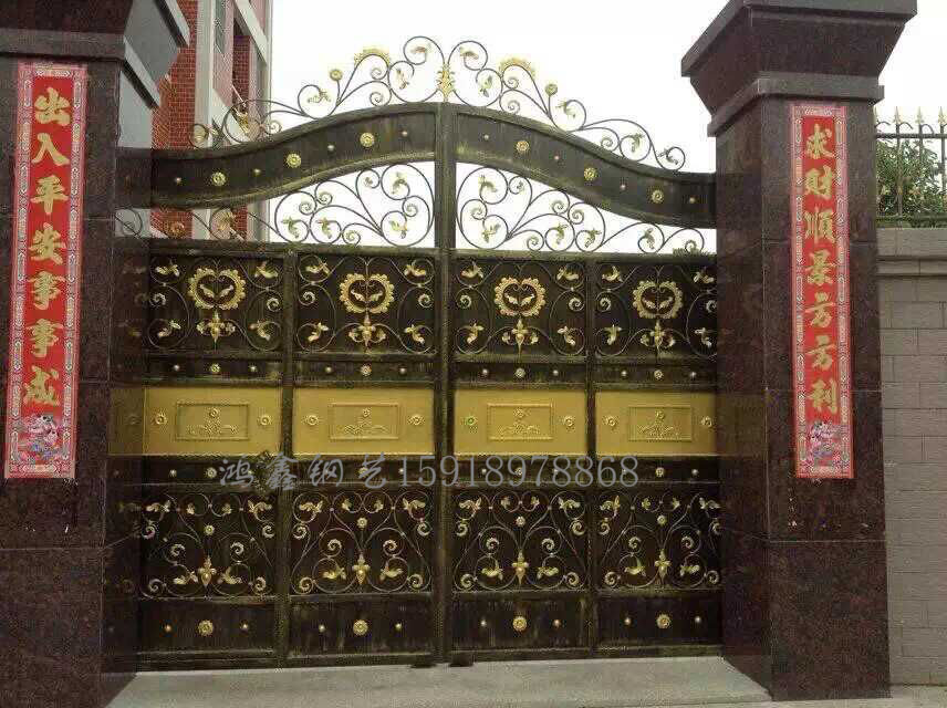 门业图片-铁艺大门汕头铁艺大门、铁艺门、别墅门01图片