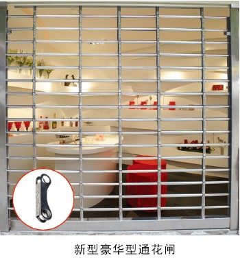 门业图片-电动通花闸广东佛山不锈钢豪华电动通花闸门新型豪华型通花闸.新型豪华型通花闸.图片