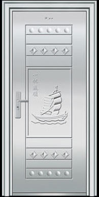 门业图片-旺向整板门厂家低价批发旺向整板门WX-40图片