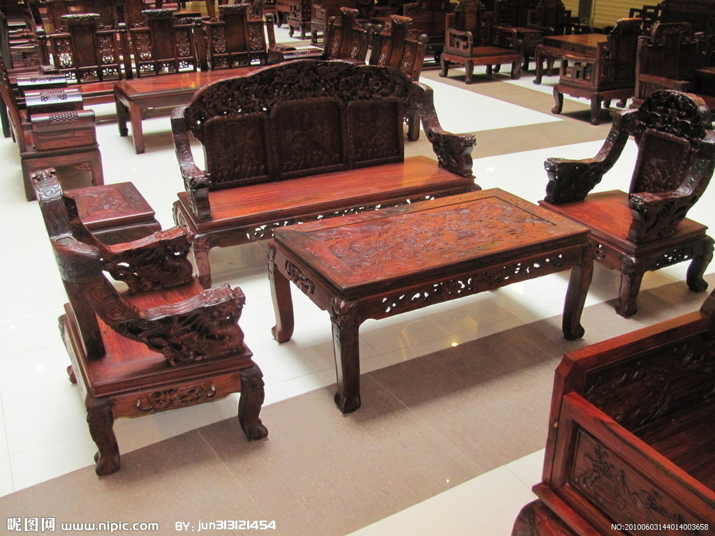 门业图片-原木门供应红木家具---图片