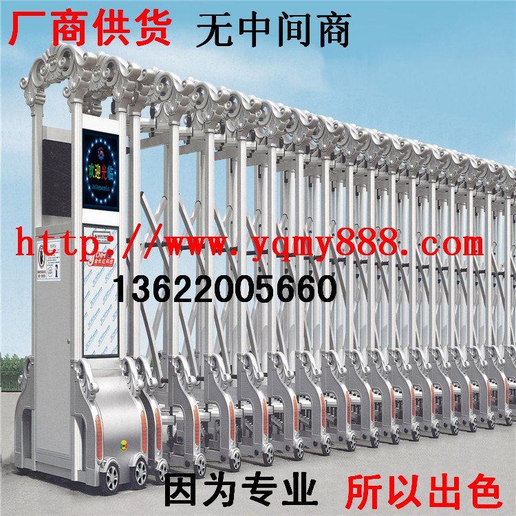门业图片-伸缩门天津电动伸缩门，天津不锈钢伸缩门伸缩门图片