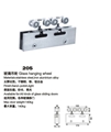 门业图片-不锈钢玻璃门吊轮, 方形不锈钢吊轮，8轮不锈钢吊轮, 201不锈钢推拉门吊轮ZB-1003图片
