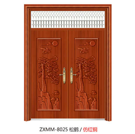 门业图片-高档仿铜门系列ZXMM-8025松鹤ZXMM-8025松鹤图片