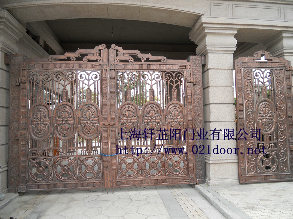门业图片-铸铝门庭院门-别墅庭院门-高档别墅铸铝庭院门XZY图片