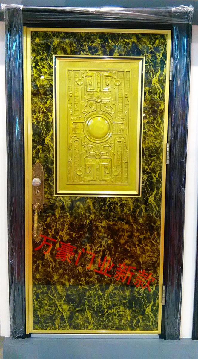 门业图片-珐琅门wh-1111拼接铸铝门2050/960图片