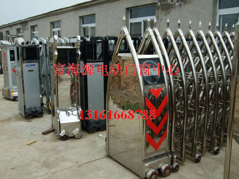 门业图片-伸缩门北京安装电动伸缩门13683201940图片