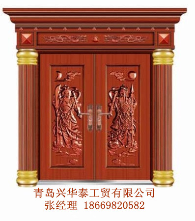 门业图片-铜门供应兴华泰酒红铜门、花板紫铜门xht-002(2).jpg图片