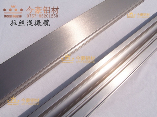 门业图片-雕花双色铝材今豪拉丝浅橄榄 来料加工量大可来样配色 耐酸碱封闭处理 耐水泥石灰水拉丝浅橄榄图片