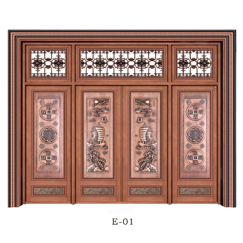 门业图片-别墅大门铝合金仿铜门  铜门  豪华大门正大艺品图片