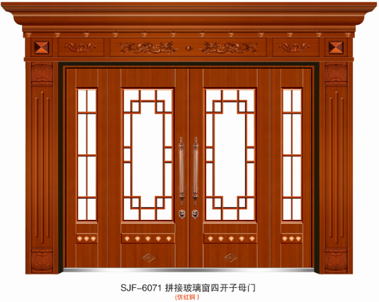 门业图片-仿真铜别墅大门系列别墅大门SJF-6071图片
