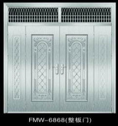 门业图片-304本色不锈钢门福满屋供应304不锈钢门 进户门304不锈钢门图片