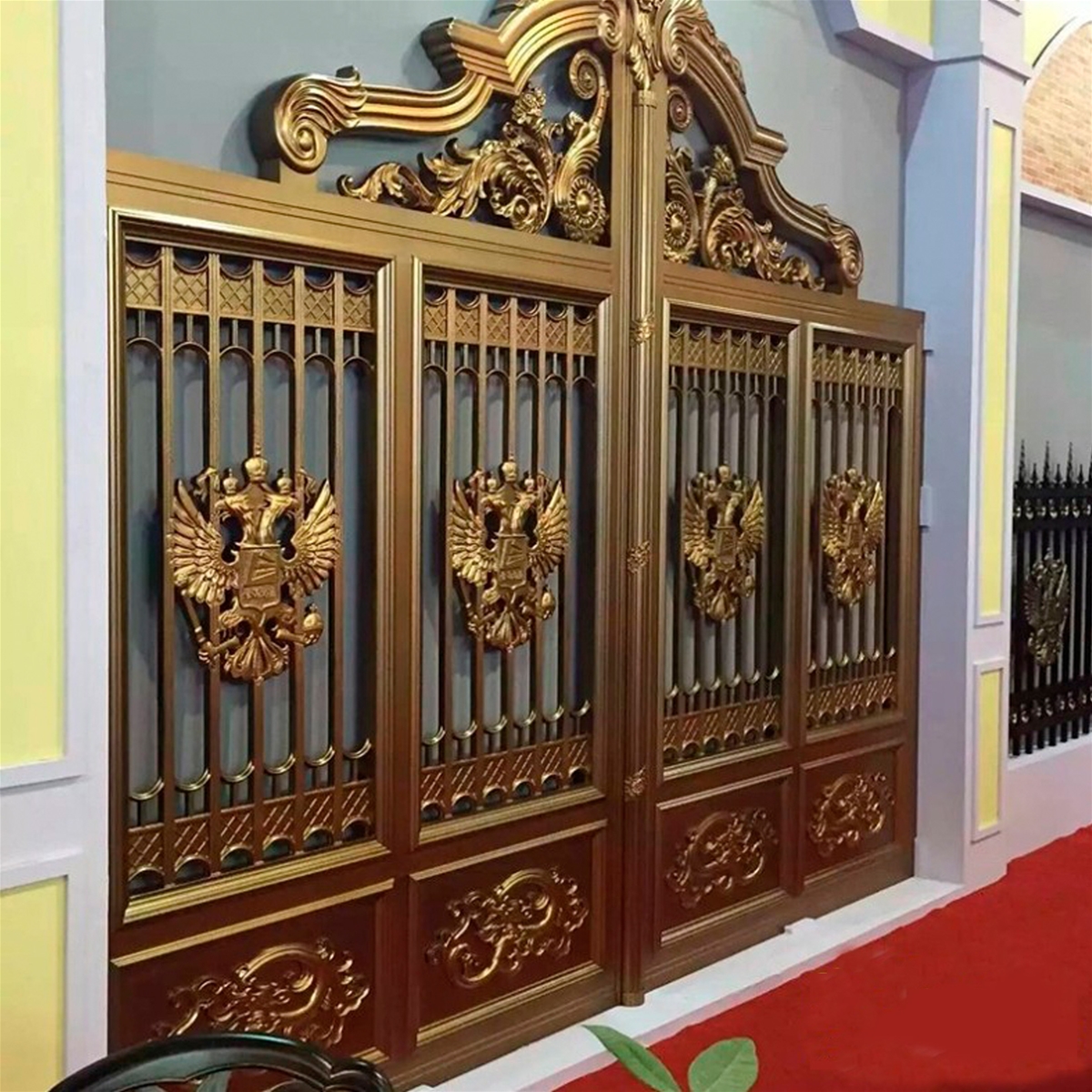 门业图片-平开门别墅大门    铝艺大门不限图片