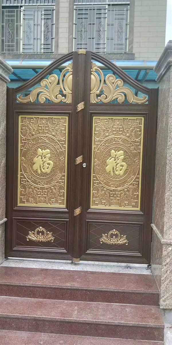 门业图片-平开门铝艺制品大门JH107图片