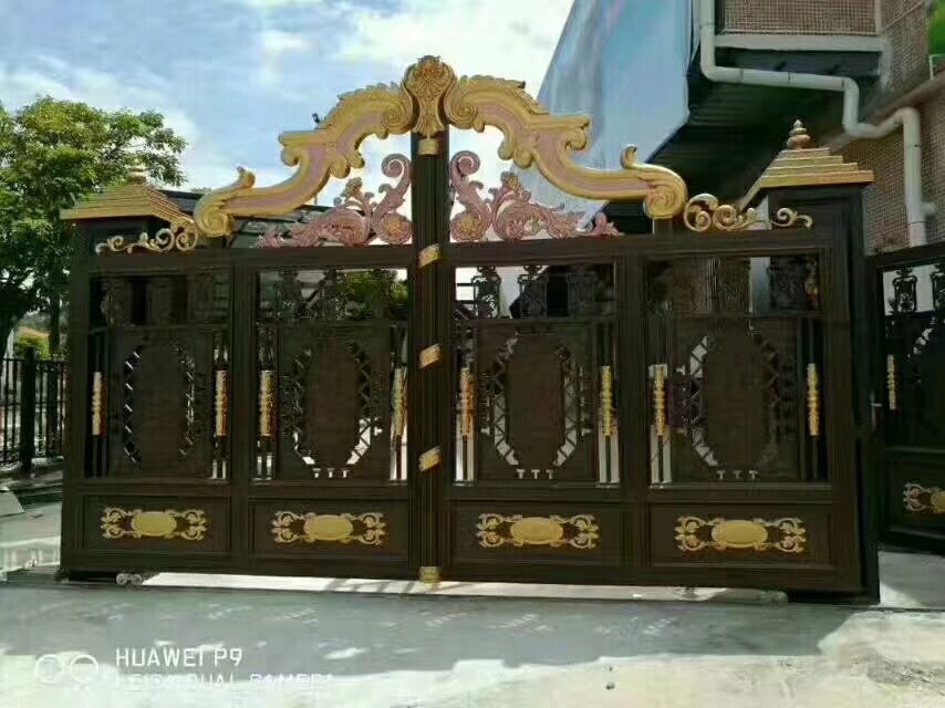 门业图片-推拉门主要提供庭院门厂家JH114图片