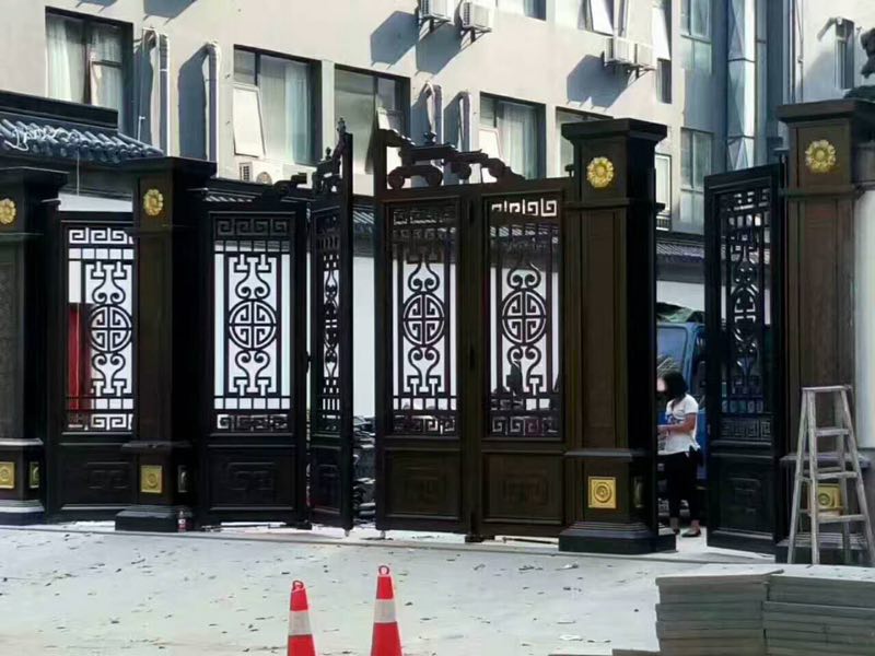 门业图片-推拉门铝艺大门供应商JH119图片