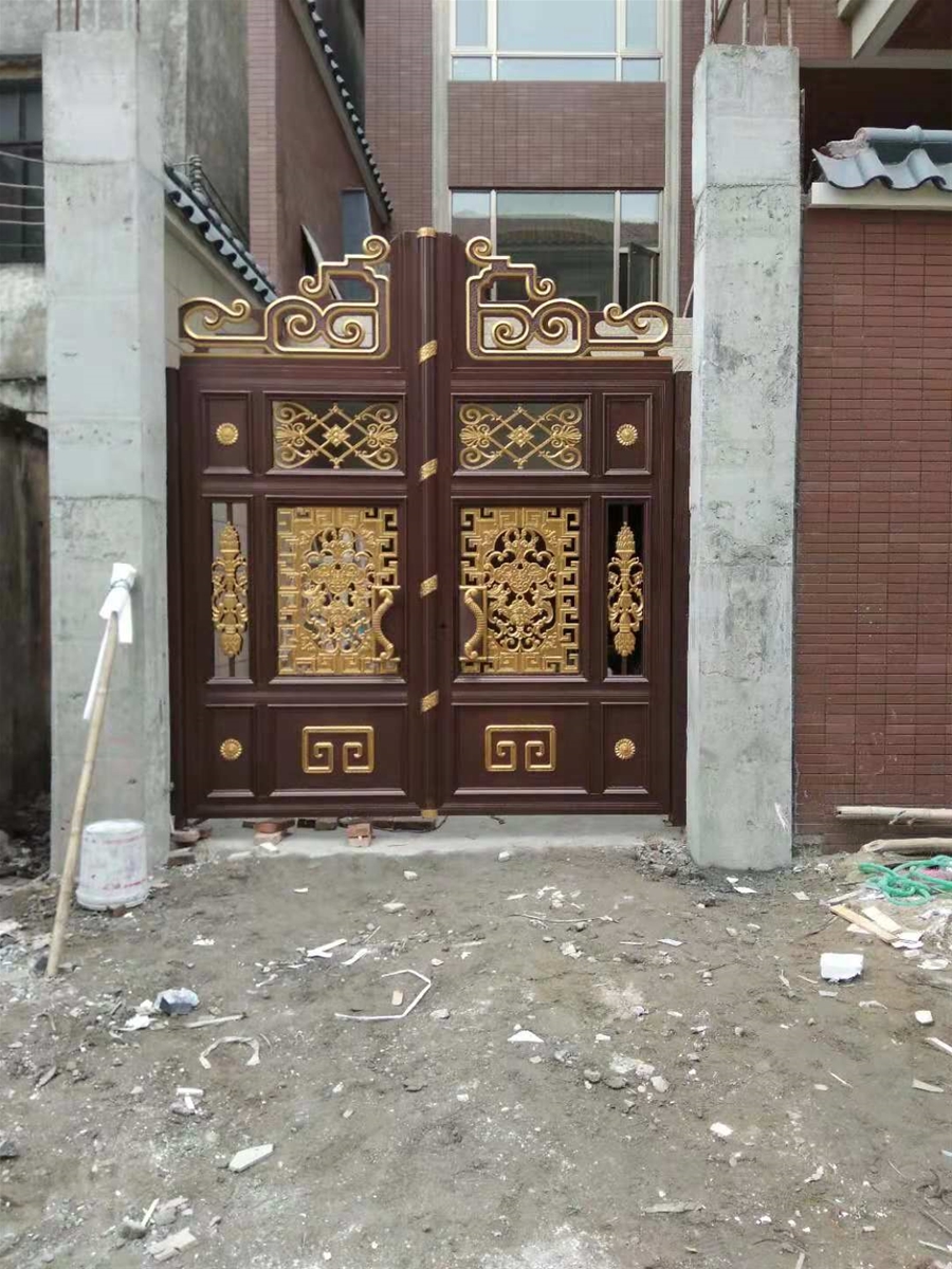 门业图片-推拉门铝艺庭院门供货厂家JH192图片