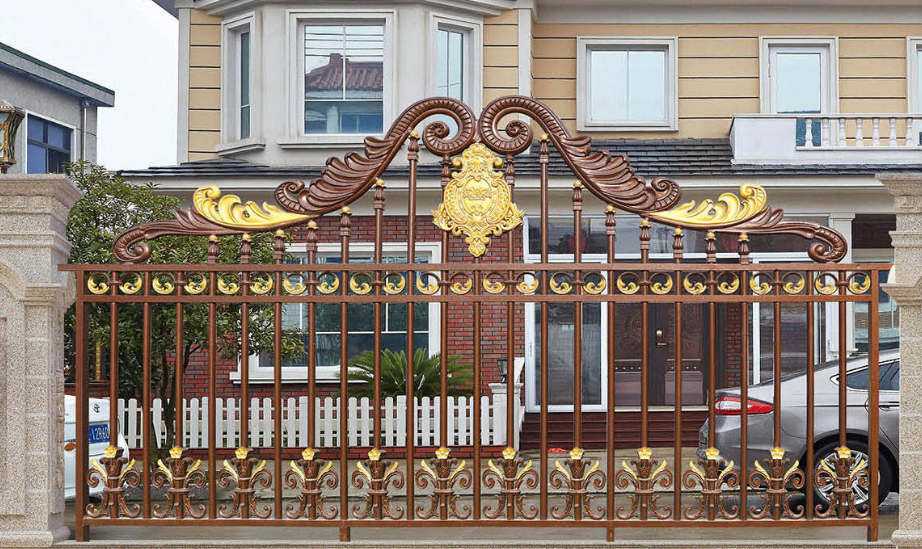 门业图片-围栏护栏铝艺道路护栏庭院护栏JH406图片