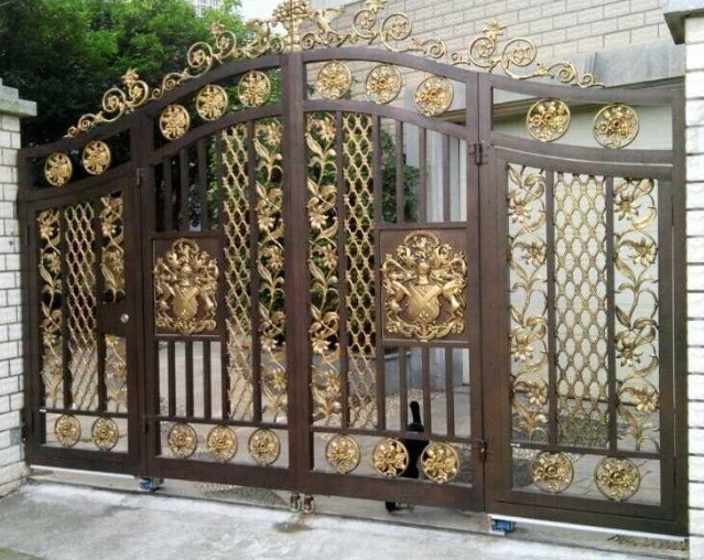 门业图片-平开门厂家定制四合院庭院门JH434图片
