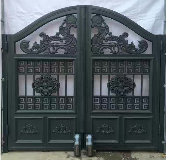 门业图片-推拉门别墅豪华住宅铸铝花园大门JH779图片