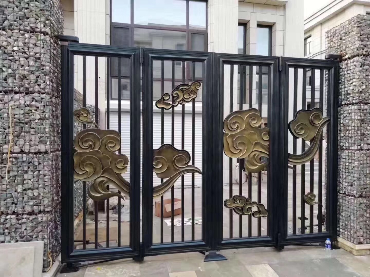 门业图片-推拉门欧式高档庭院铸铝大门JH795图片