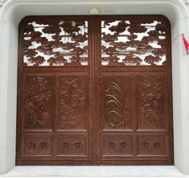 门业图片-平开门优质别墅花园铸铝门厂家JH809图片