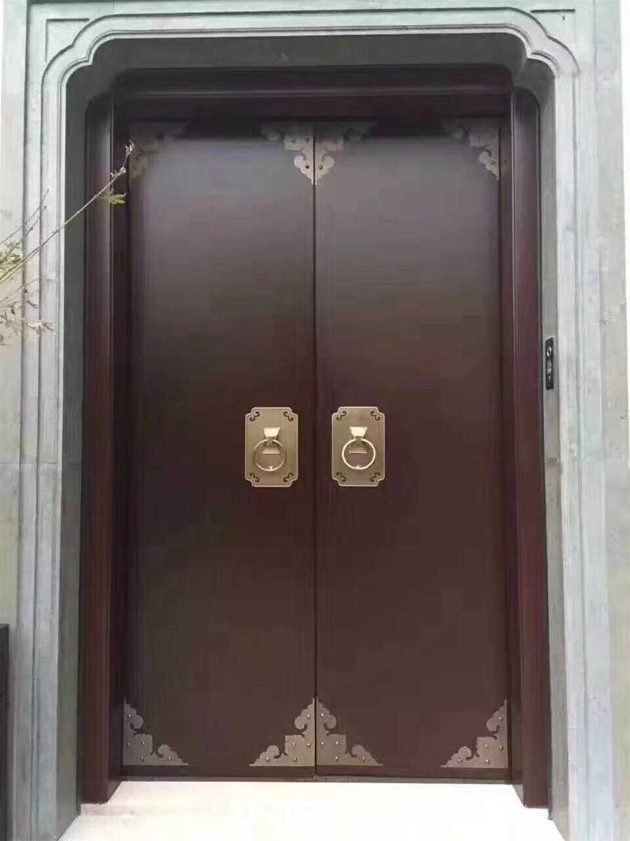 门业图片-推拉门豪华高档别墅铜门订制JH852图片