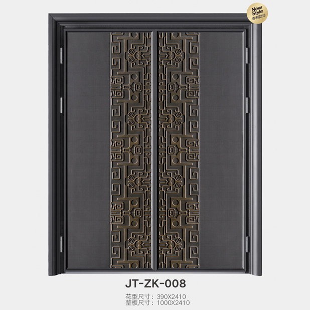 门业图片-真空铸铝门板系列JT-ZK-008真空铸铝门板图片