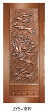 门业图片-铜铝门（拼接贴花）正阳升铜铝门zys-1819图片