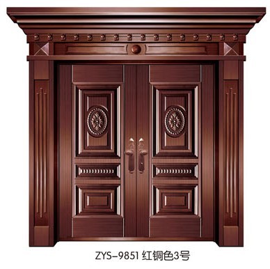 门业图片-铜铝门（压花）正阳升铜铝门zys-9851图片