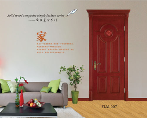 门业图片-实木复合门YLM-007YLM-007图片