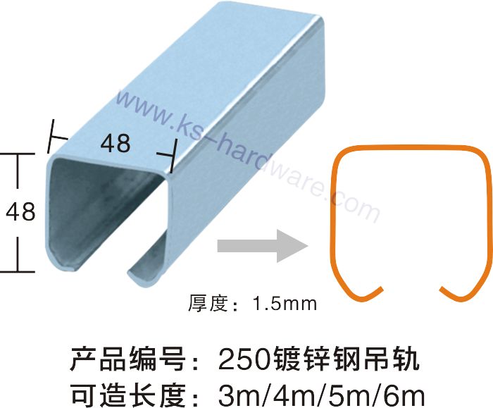 门业图片-吊轮吊轨250图片