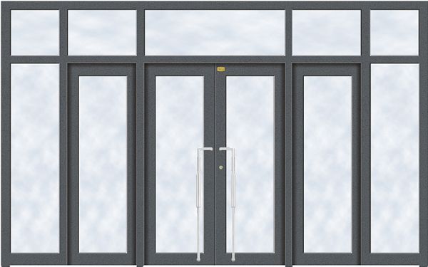 门业图片-商务门系列LS-8502LS-8502-深银灰图片