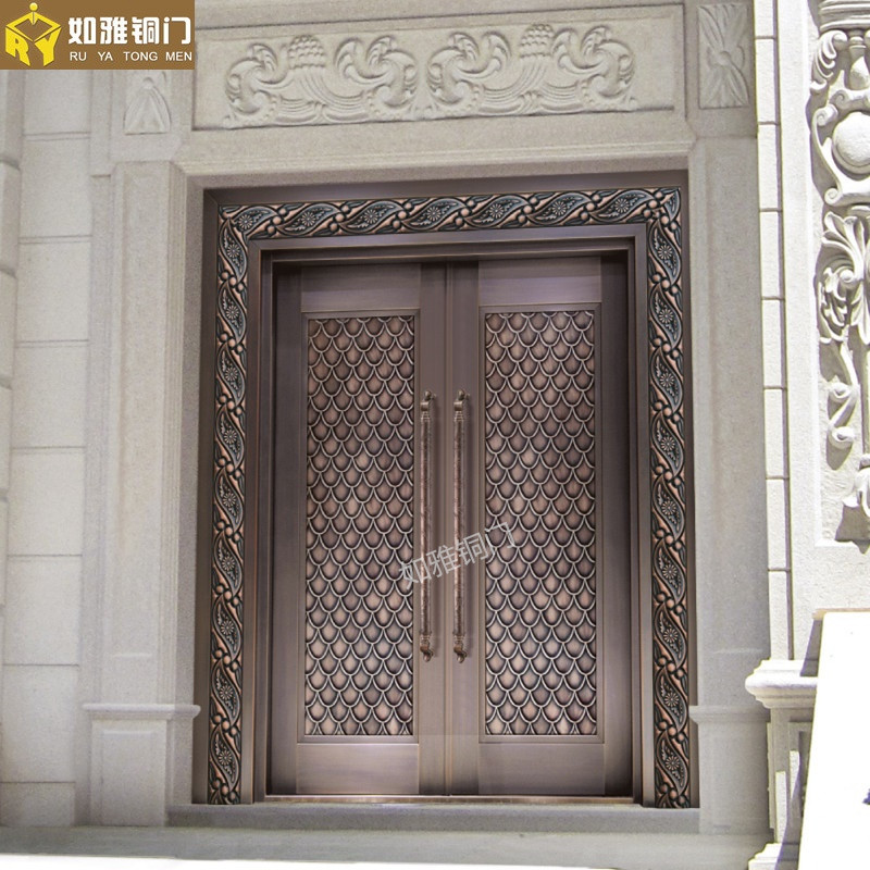 门业图片-如雅双开铜门上海铜门品牌,上海铜门,南昌铜门代理1001图片