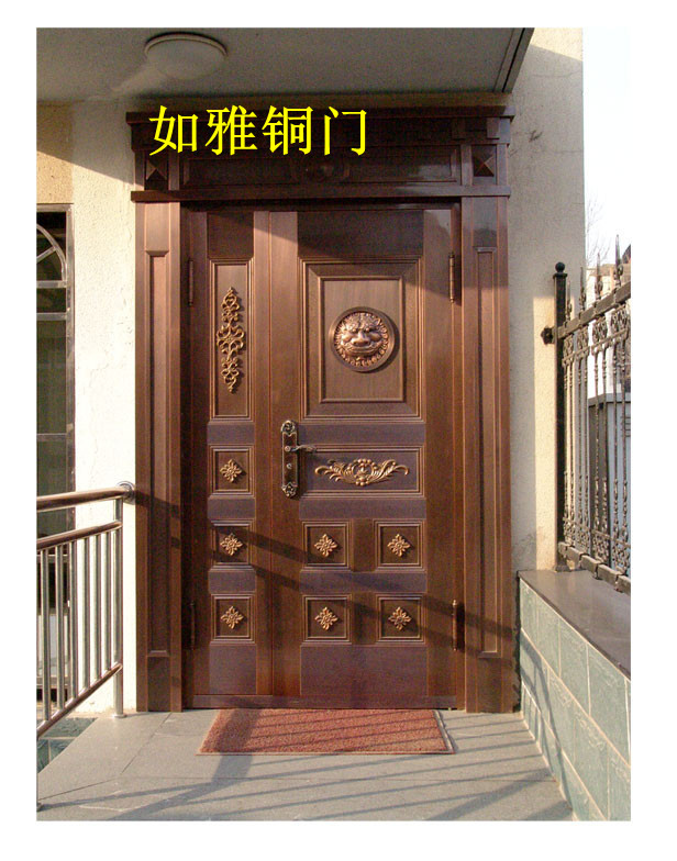 门业图片-如雅子母铜门铜门生产厂家|会所铜门|高档铜门450图片