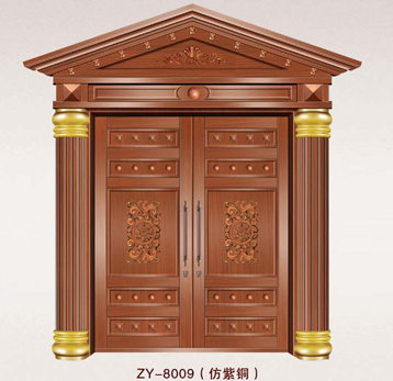门业图片-豪华别墅铜铝大门豪华别墅铜铝大门ZY-8009图片