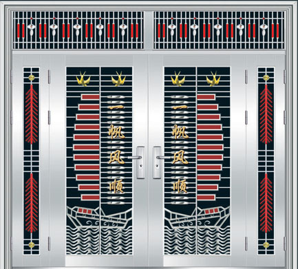 门业图片-福乐乐不锈钢-四开门福乐乐FLL-11071LC-11071图片