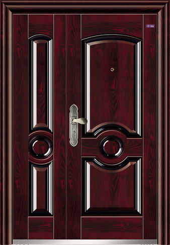 门业图片-高档艺术安全门RISE-921同心同德子母门（甲级）RISE-921图片