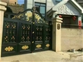 门业图片-便宜实惠的庭院铸铝门厂家铸铝庭院大门图片