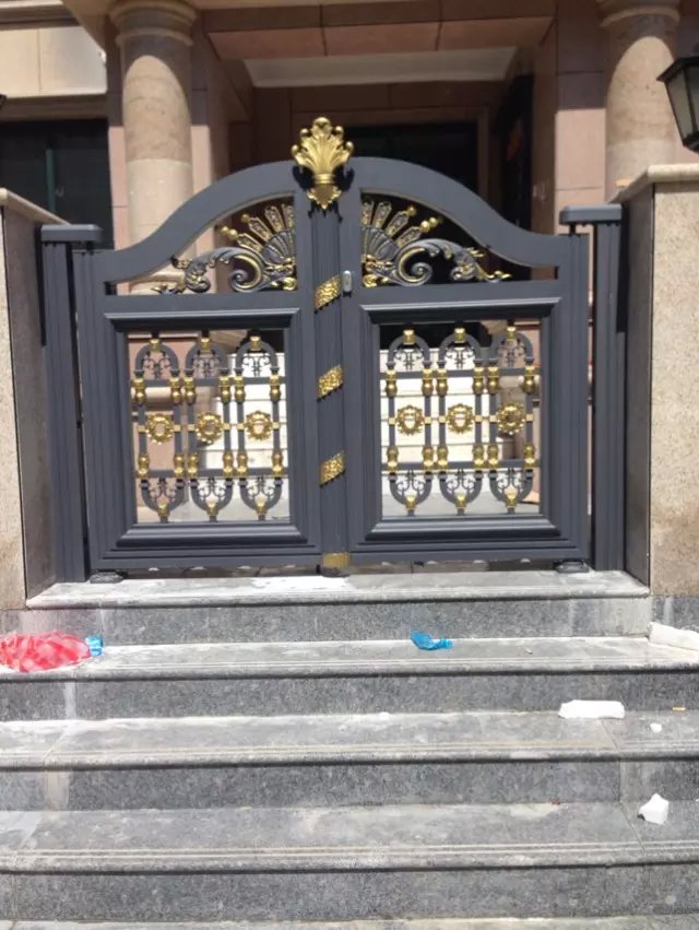 门业图片-铸铝庭院大门实惠的高档铸铝花园大门铸铝庭院大门图片