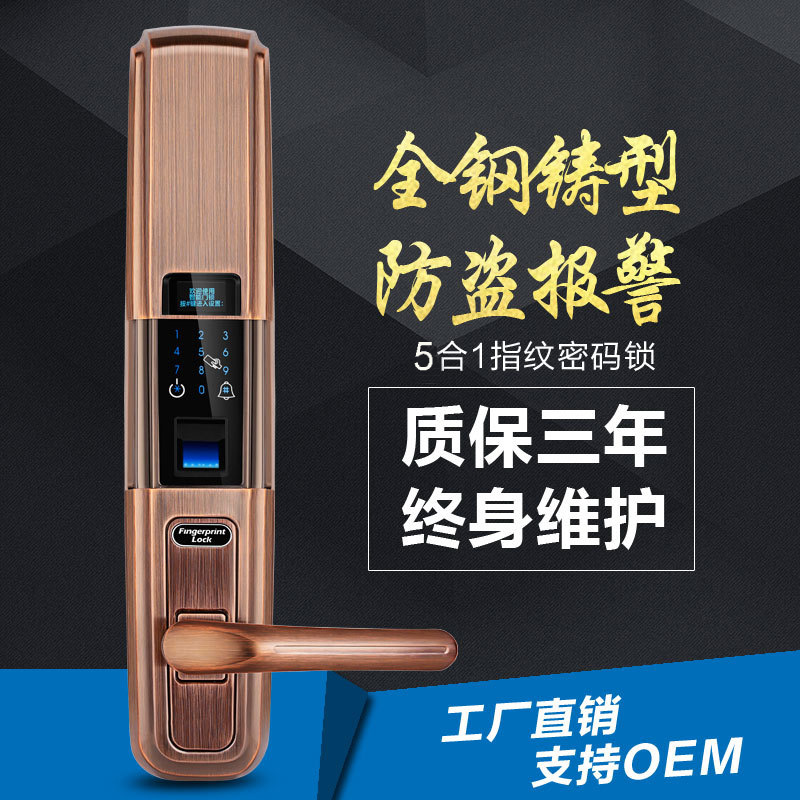 门业图片-指纹锁成都电子指纹锁触摸屏密码锁 电子指纹锁诚招经销商LT-8000E图片