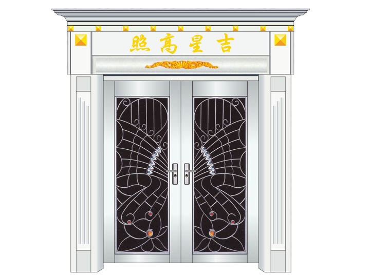 门业图片-罗马柱系列罗马柱980*2080*10图片