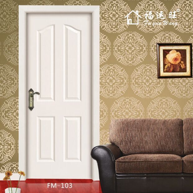 门业图片-免漆门福运旺木门 厂家直销室内门系列产品 免漆套装门FM图片