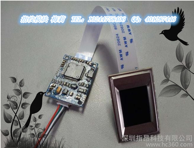 门业图片-指纹模块半导体式传感器高端指纹锁电容模块LD-8800-M图片