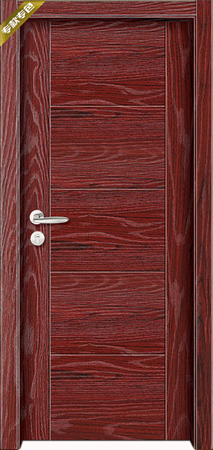 门业图片-实木拼接门(红樱桃)浮雕OSXF-6008图片