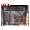 门业图片-步丹铜门别墅大门玻璃门不锈钢大门BD-24图片