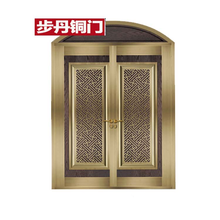 门业图片-铜门/不锈钢铜门步丹铜门厂家庭院大门不锈钢铜门双开BD-2013图片