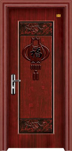 门业图片-钢质室内门系列灯笼福-钢质室内门灯笼福-钢质室内门图片