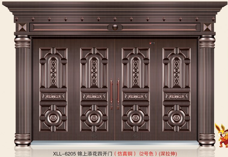 门业图片-仿真铜门系列XLL-6205XLL-6205图片